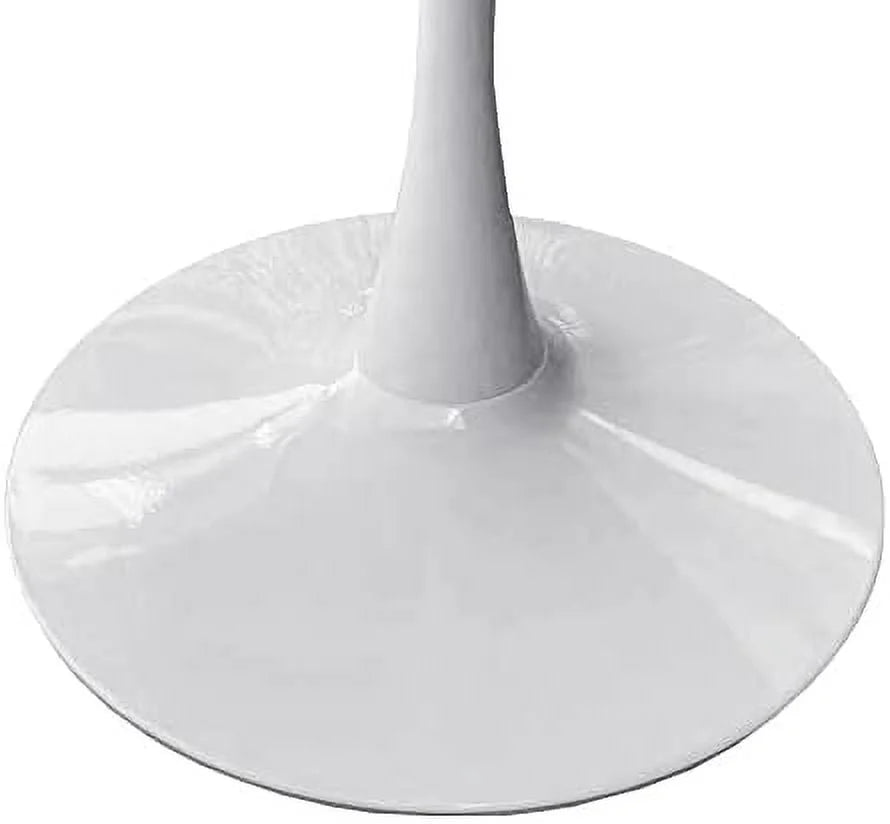 Round Dining Table with Marble Table Top Metal Base Pedestal Table U4416