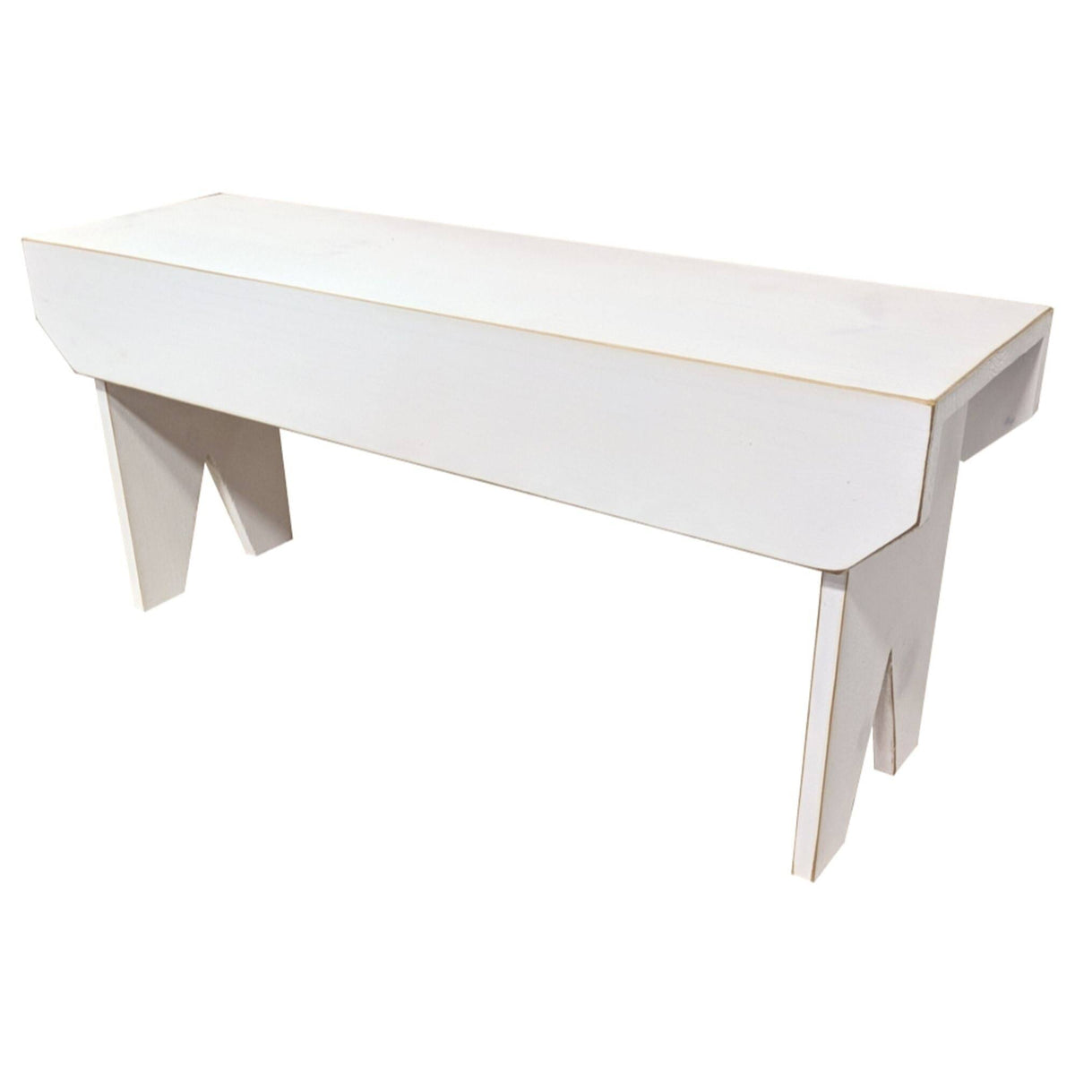 White Rectangular Bench K89264