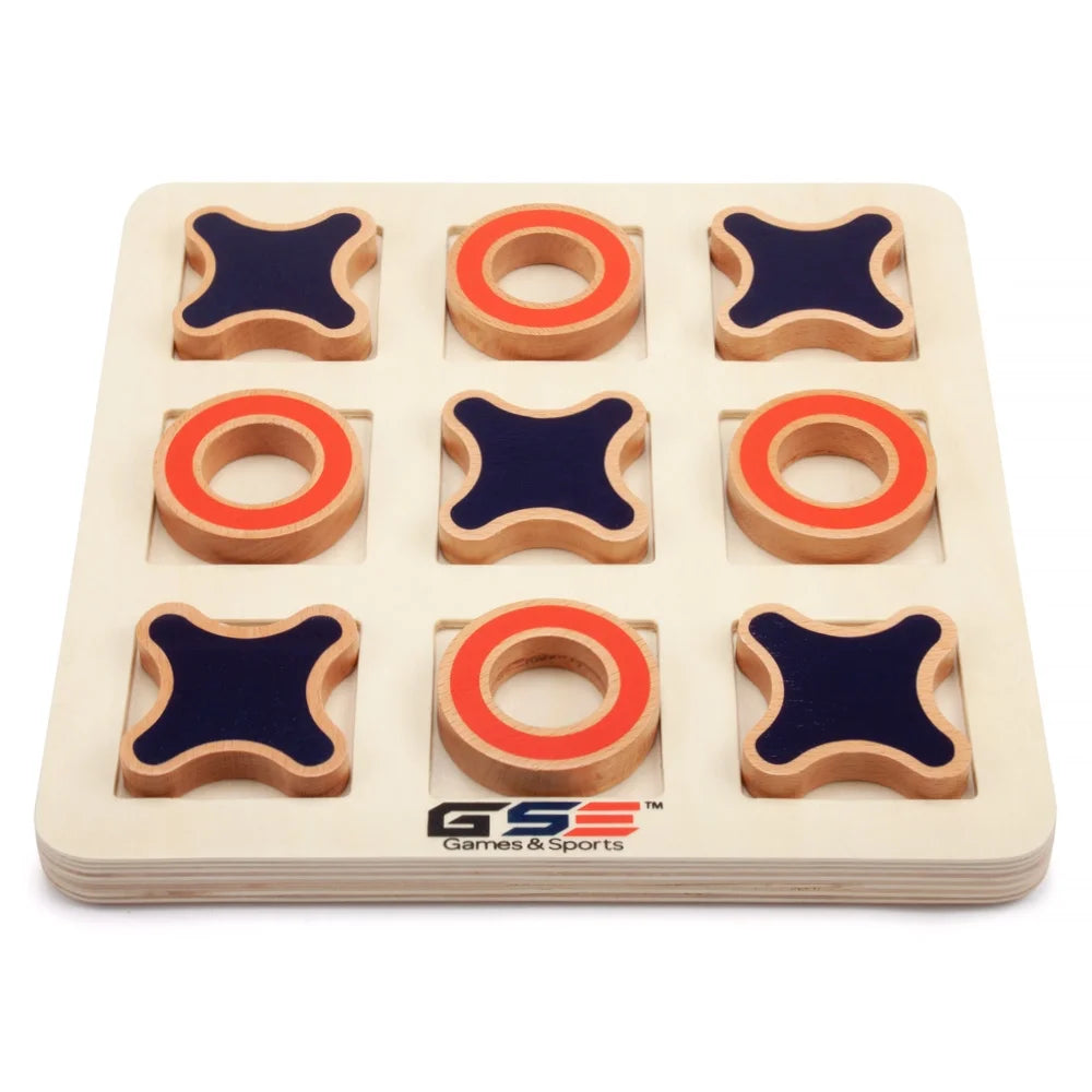 10" Wooden Tic-Tac-Toe Game Set F8645