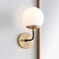 Brass Gold and Black Wall Sconce K3615