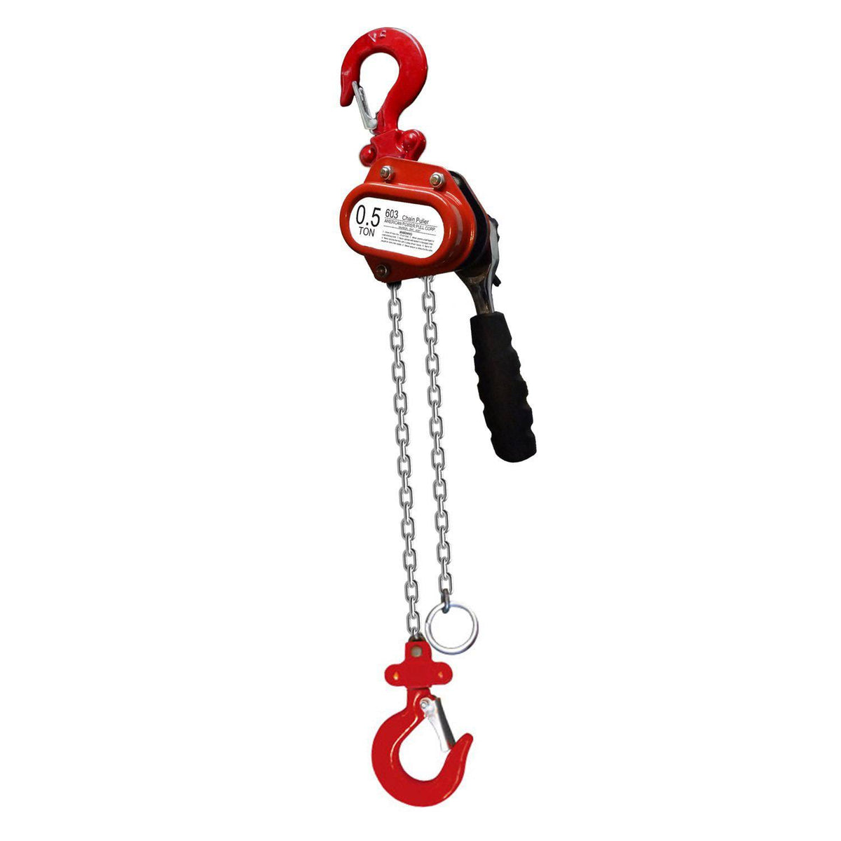 1/2 Ton Chain Puller with 5& Lift X170676