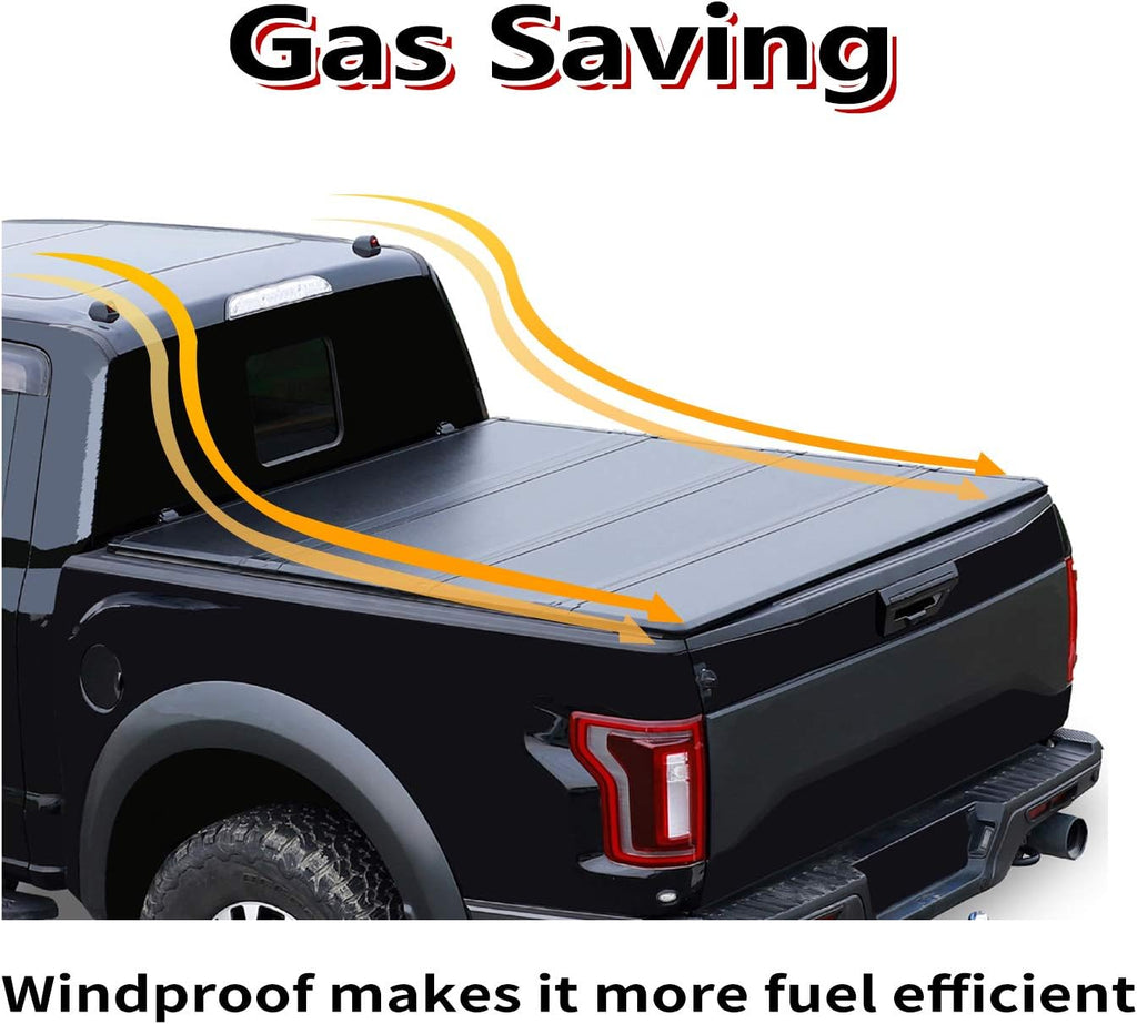 5'5" Hard Fiberglass Quad Fold Truck Bed Tonneau Cover M774