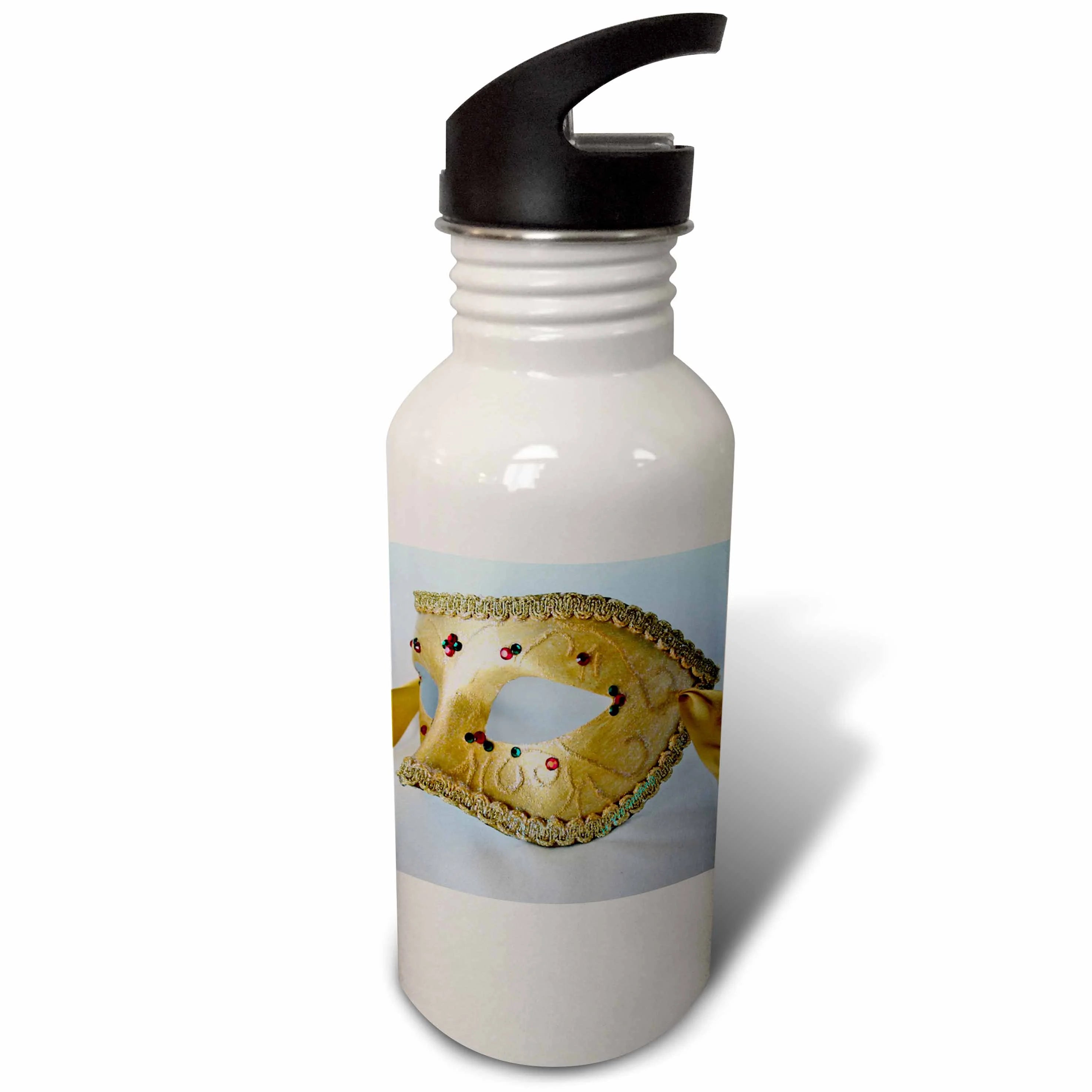 Antique Gold Glitter 21 oz Sports Water Bottle W585899