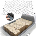 Truck Bed Cargo Net with Built-in Tarp, Weatherproof, 8.8' W x 10' L Pack of 2 Q79958