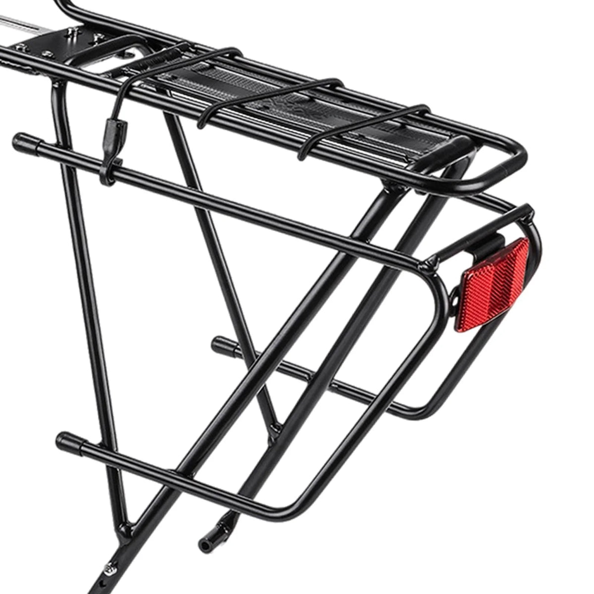 Black Durable Bike Cargo Rear Rack with Reflector A650020