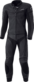 Two Piece Motorcycle Leather Suit, Black, Size 58 A98868