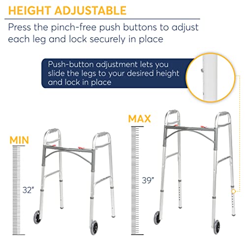 2-Button Folding Walker R84140