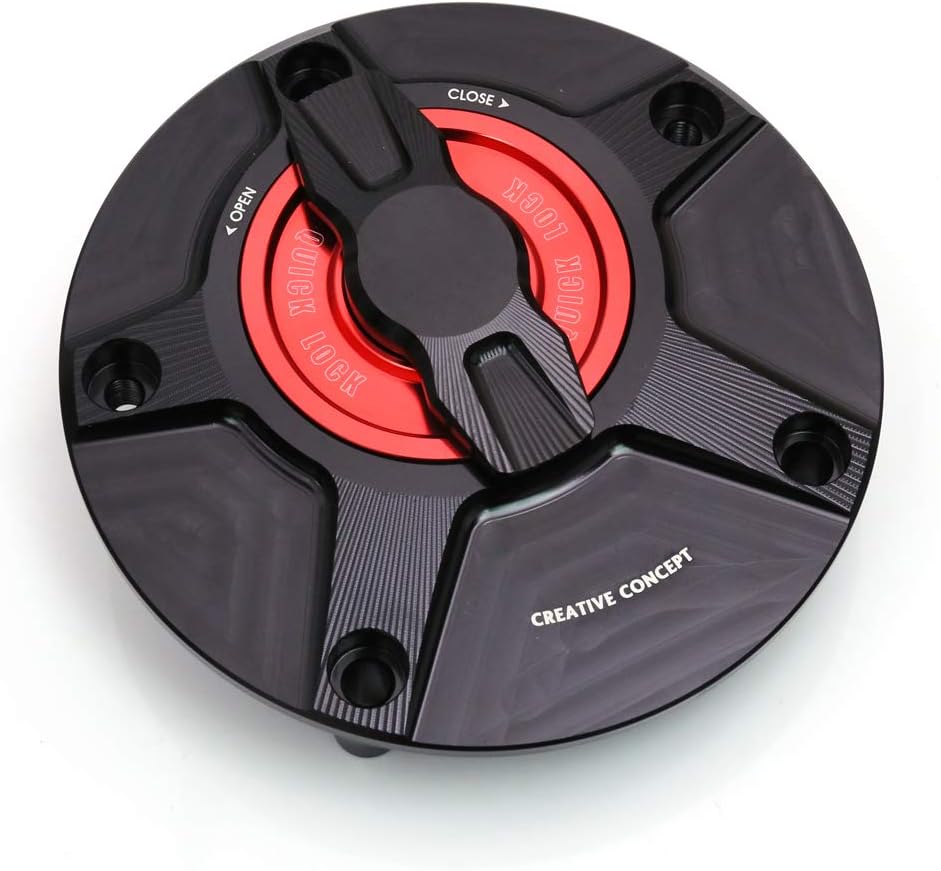 Black Blue CNC Quick Lock Fuel Cap Q8956