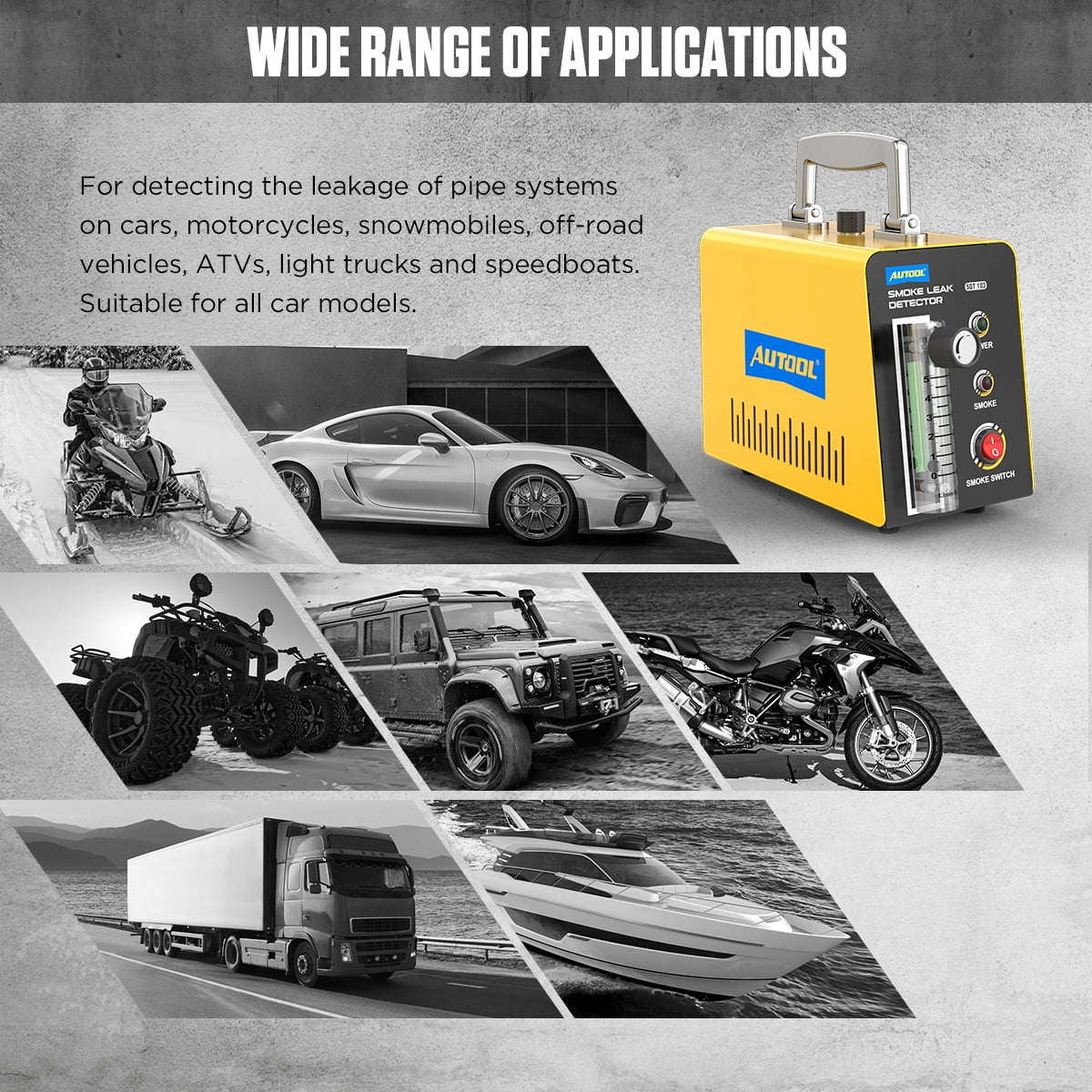 DC12V Car EVAP Smoke Machine Leak Tester X983