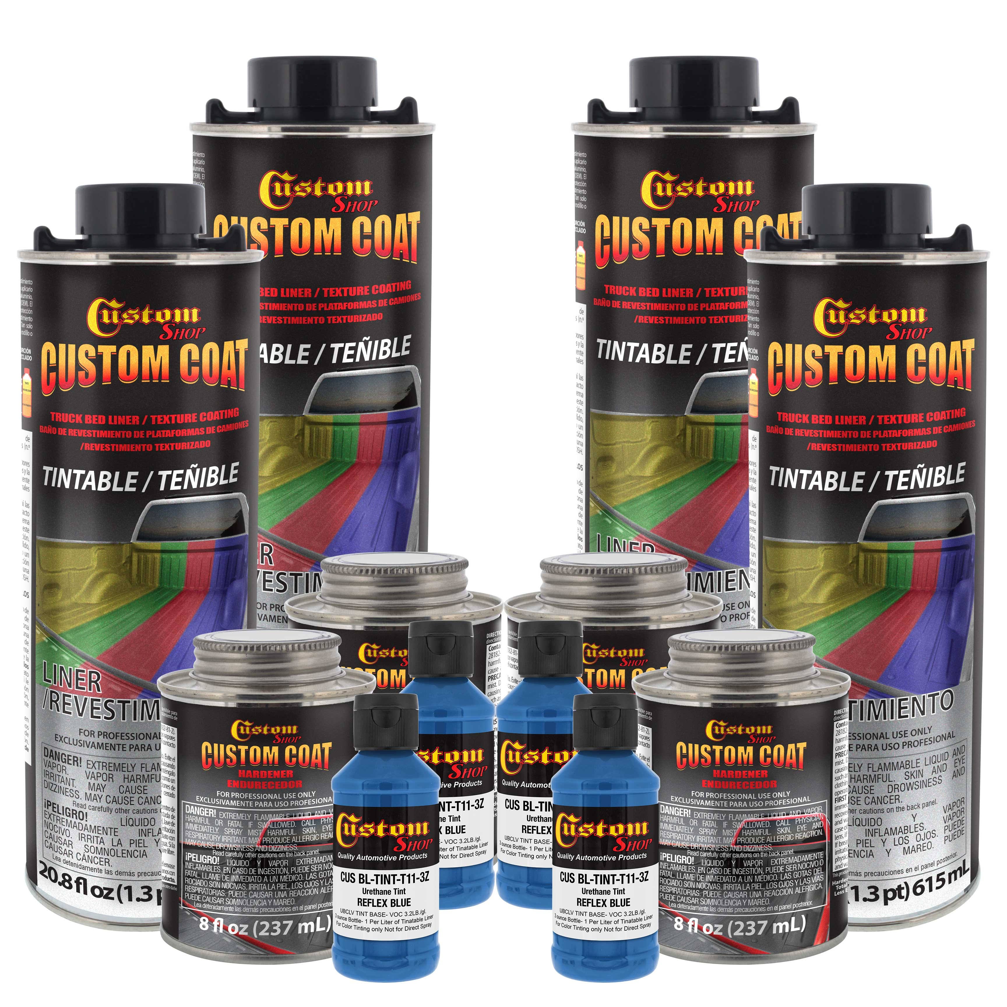 Reflex Blue 4 LITER Urethane Spray-On Truck Bed Liner Kit Y7543