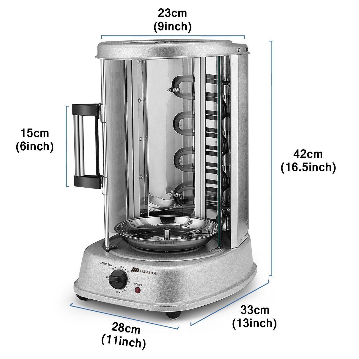 Vertical Tower Rotating Rotisserie Oven Grill T3832