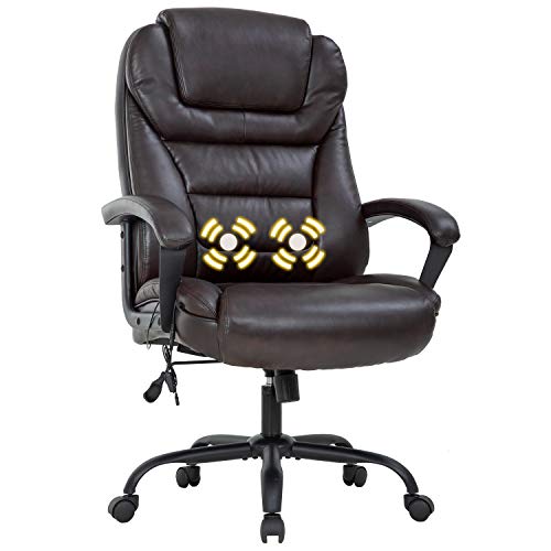 White PU Leather Ergonomic Desk Chair P4612
