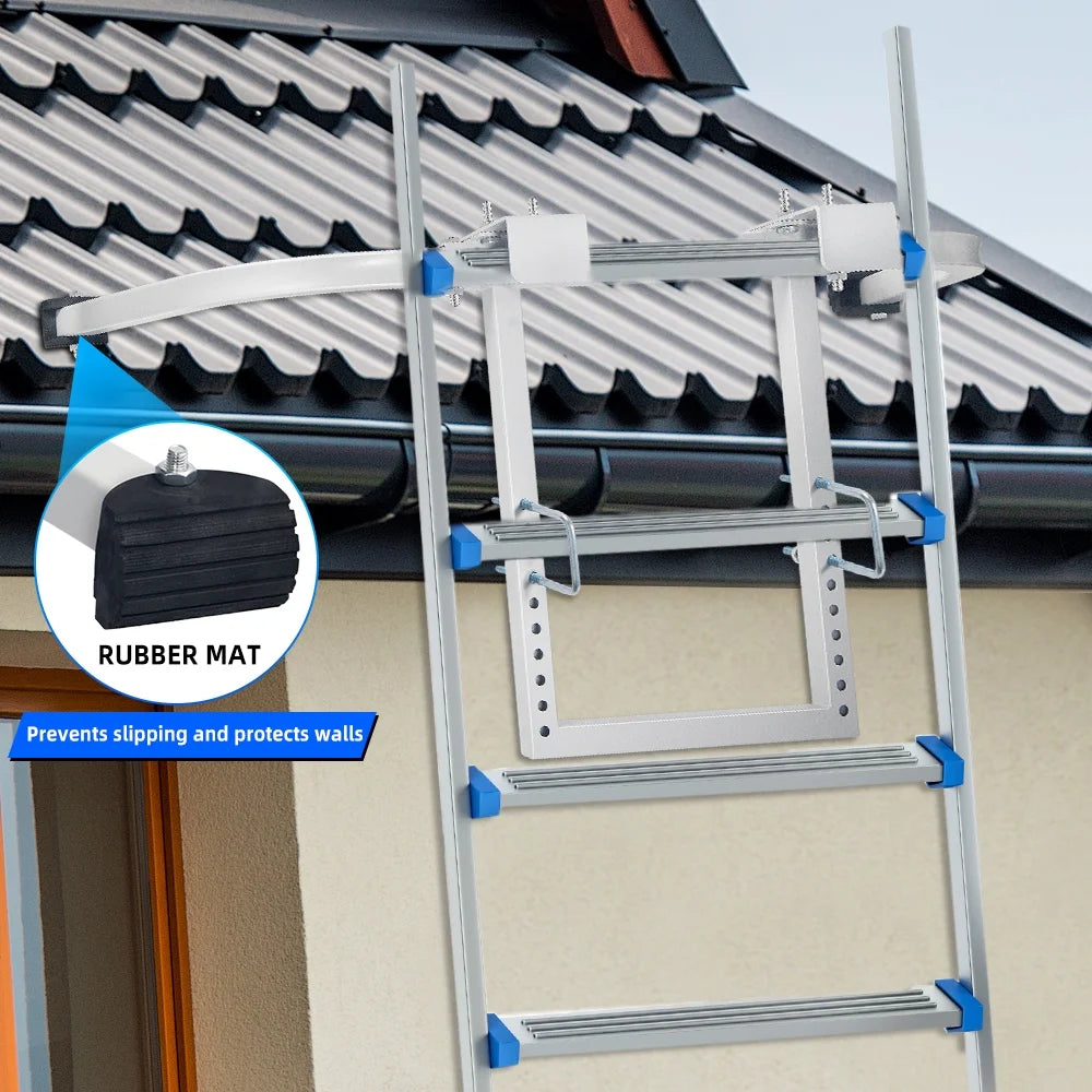 Wheel Heavy Duty Steel Ladder Roof Hook E3359