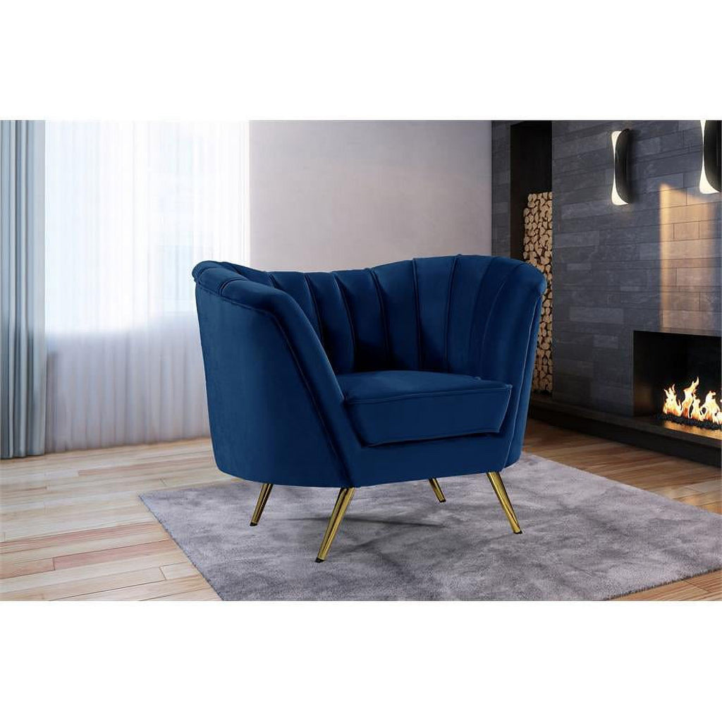 2 Piece Velvet Living Room Furniture Set with Loveseat and Accent Chair Q28172