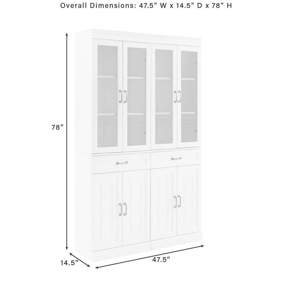 Coffee Wood Kitchen Storage Pantry Set of 2 O769056