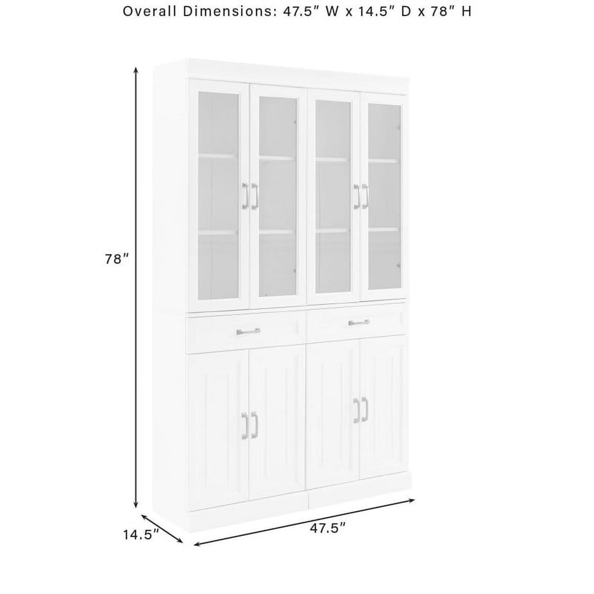 Coffee Wood Kitchen Storage Pantry Set of 2 O769056