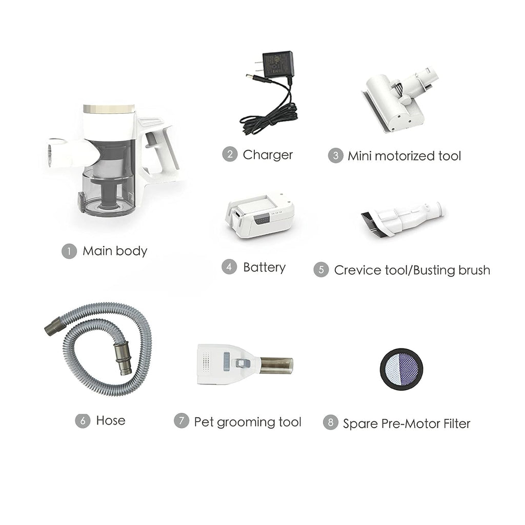 Cordless Pet Vacuum Cleaner with Grooming Brush Z5689