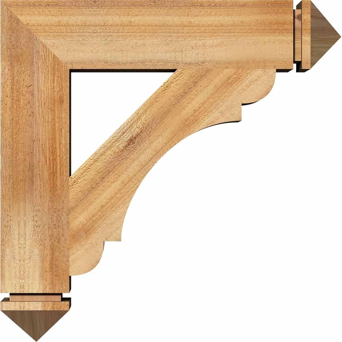 4 inch x 20 inch x 20 inch Western Red Cedar Bracket Z7019