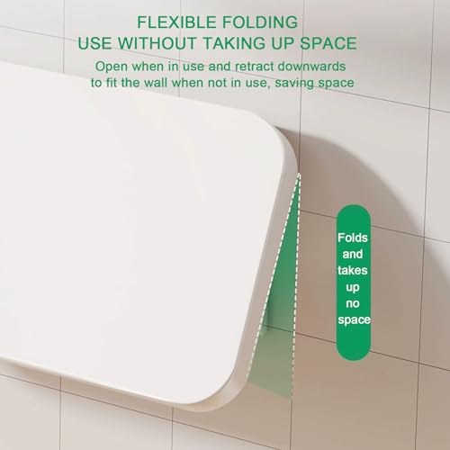 White 30 * 60cm Folding Wall-Mounted Drop-Leaf Table N24951