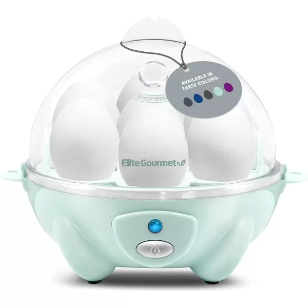 7 Egg Capacity Electric Egg Cooker with Auto Shut-Off D842