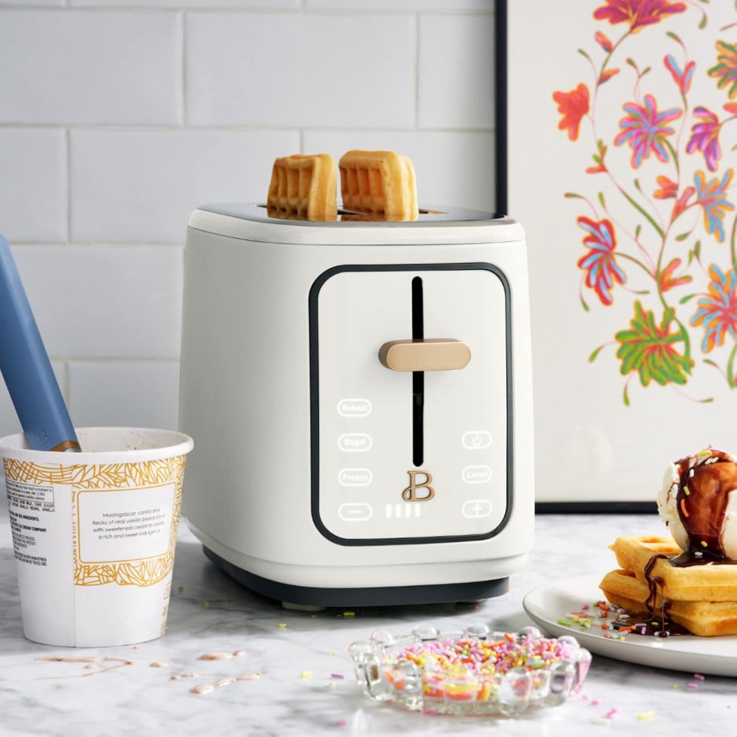 2 Slice Touchscreen Toaster, Oyster Gray I86272