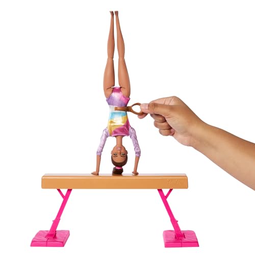 Blonde Gymnast Fashion Doll Playset with Balance Beam U589
