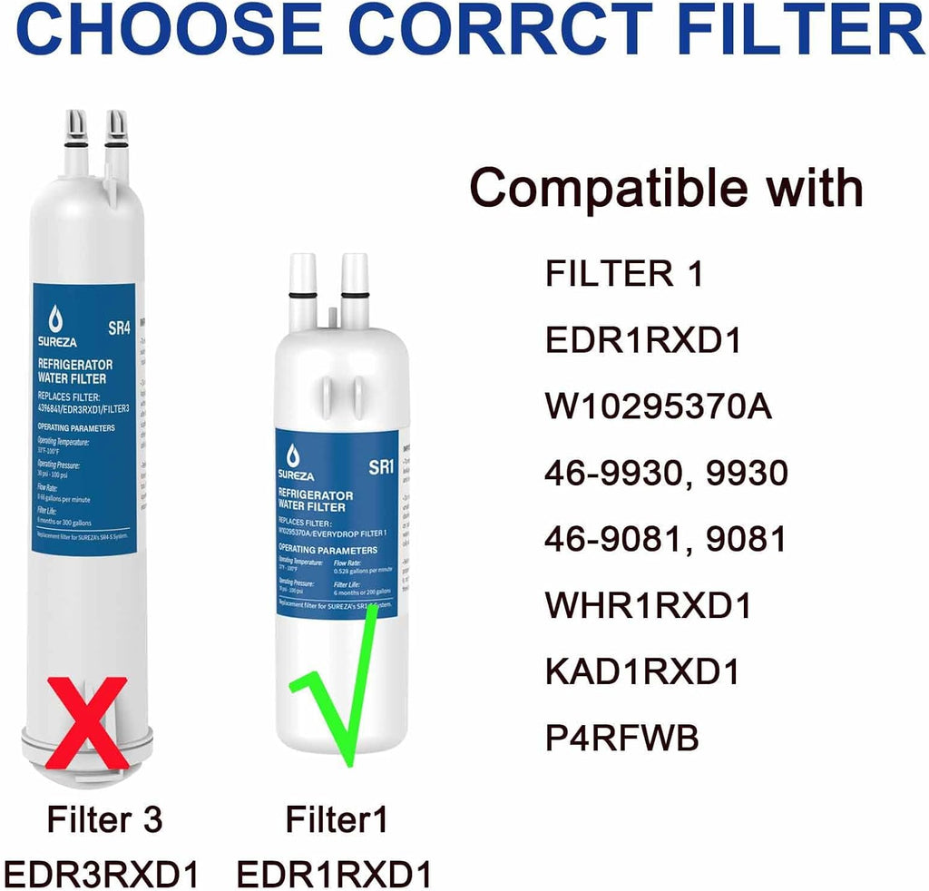 3 Pack Refrigerator Water Filter Z98866