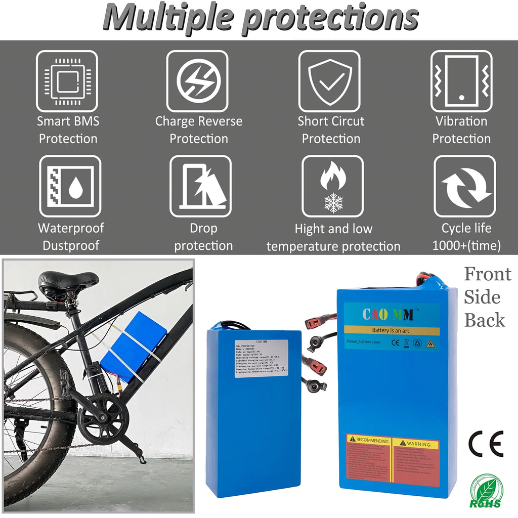 48V 20Ah Lithium Ebike Battery with Charger D908257