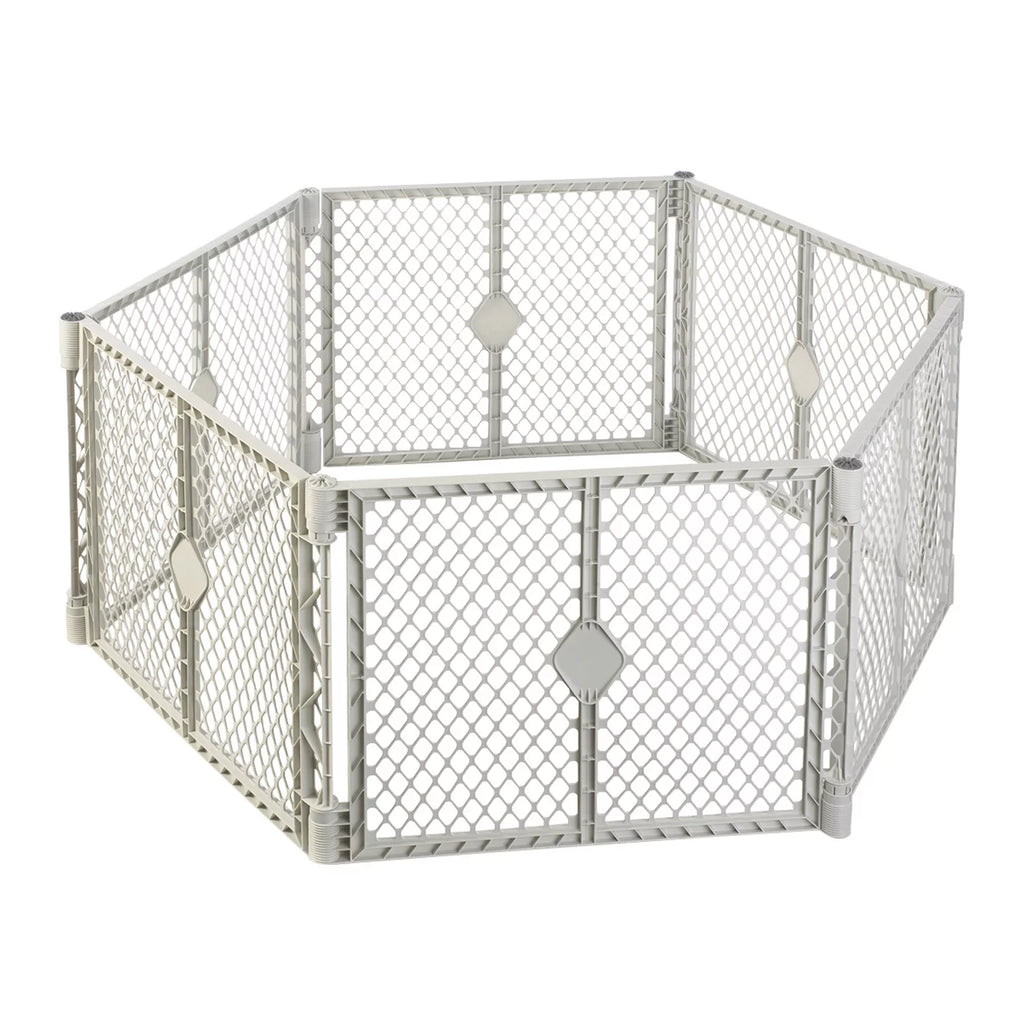 Gray Plastic Baby Play Yard E4864