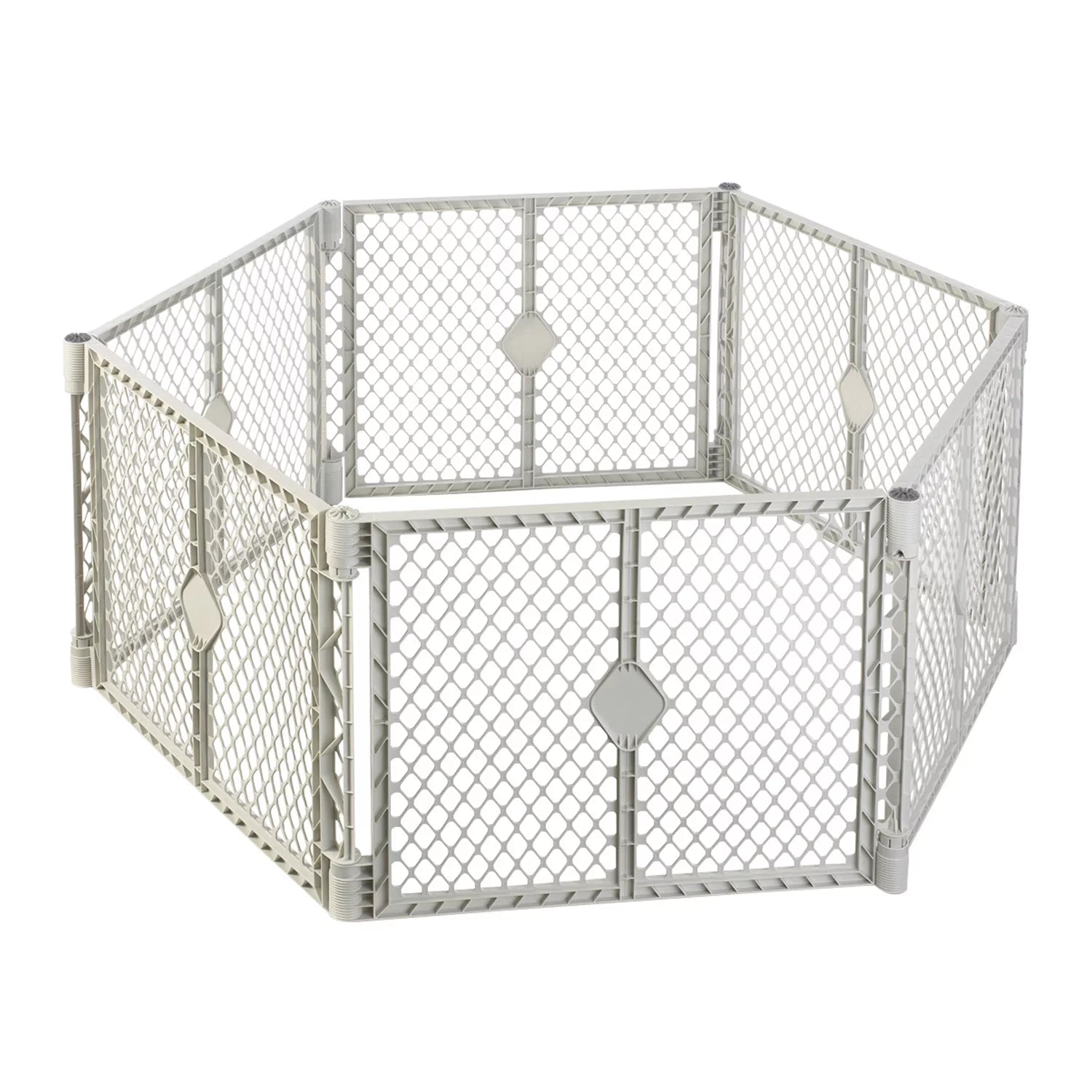 Gray Plastic Baby Play Yard E4864