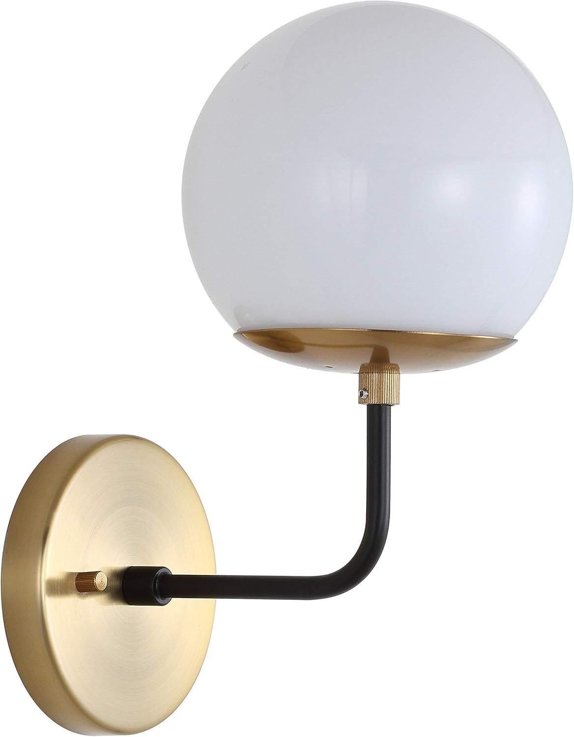 Brass Gold and Black Wall Sconce K3615