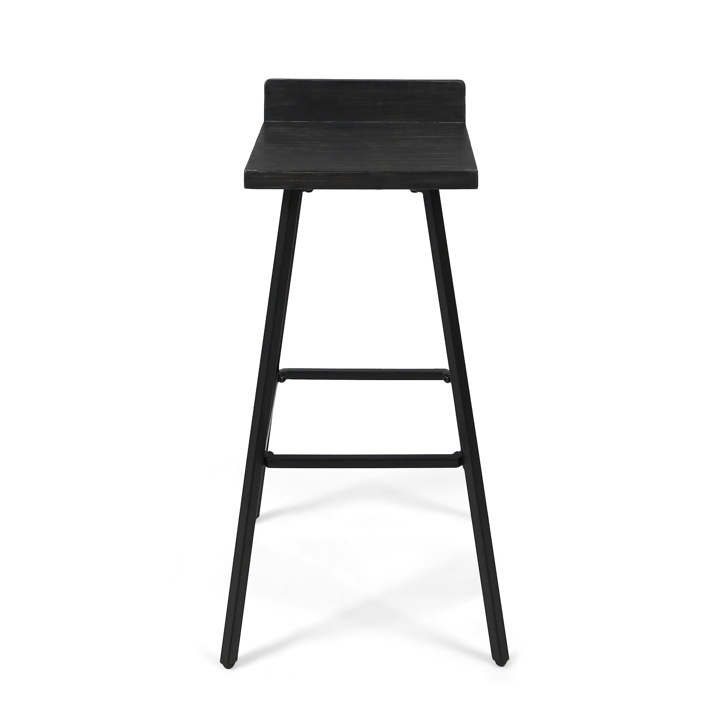 Dark Brown Bar Stool Set of 2 K806