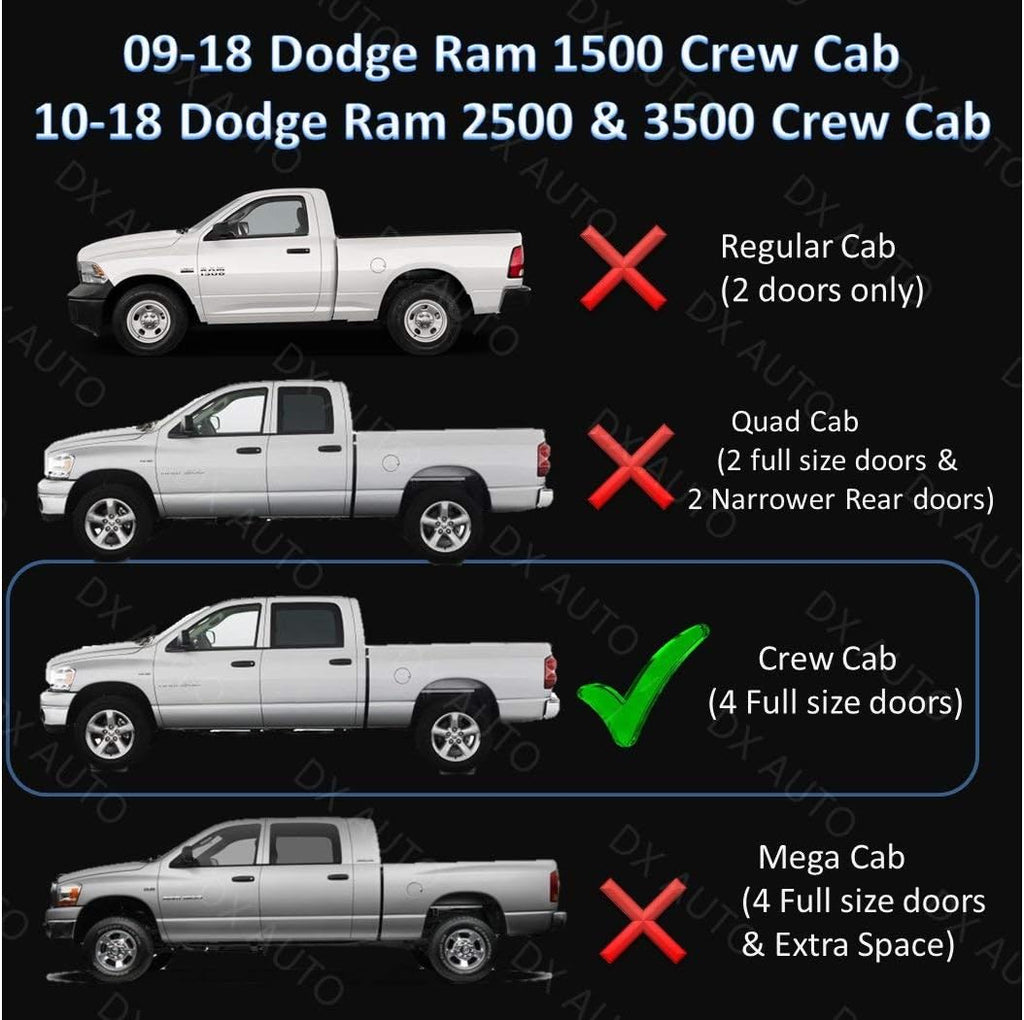 Running Boards Side Steps for Dodge Ram Crew Cab K35251
