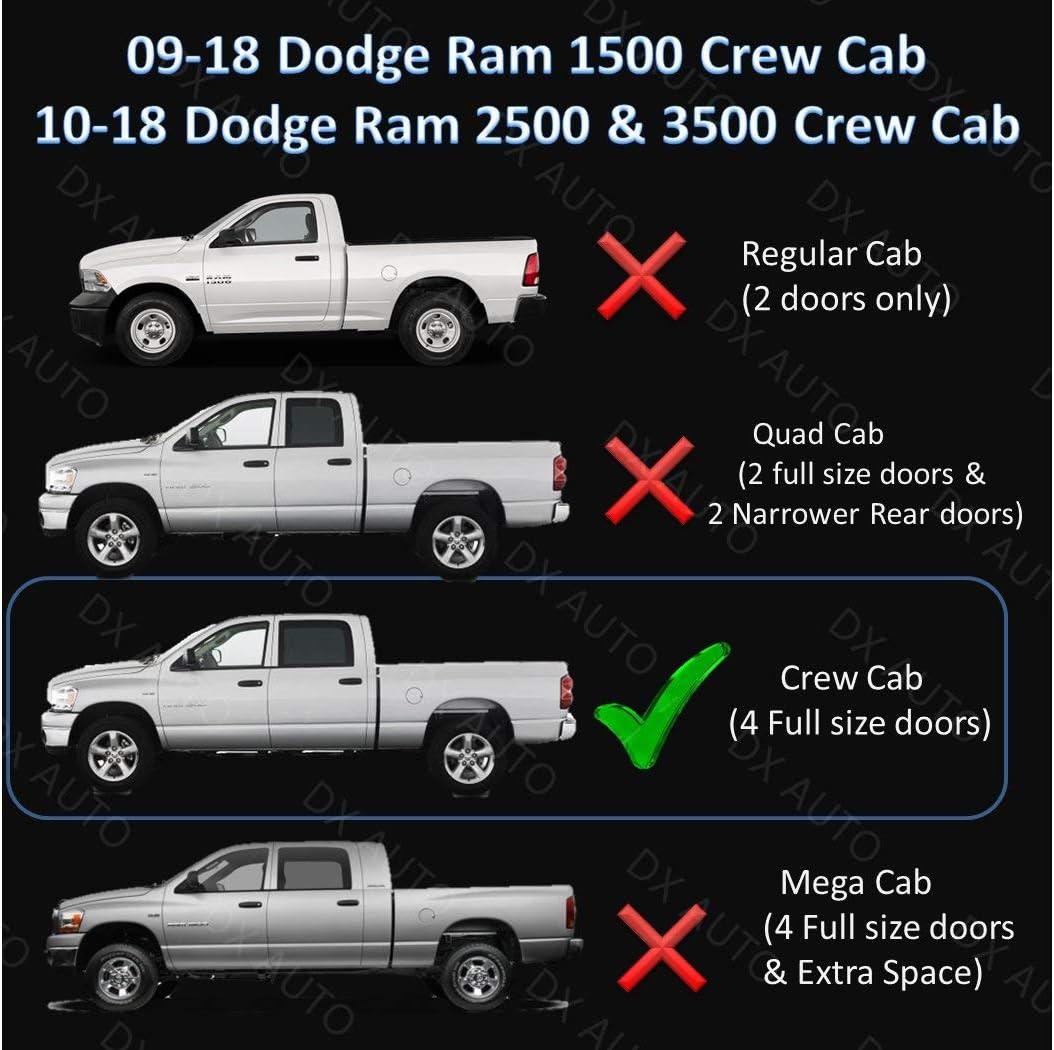 Running Boards Side Steps for Dodge Ram Crew Cab K35251