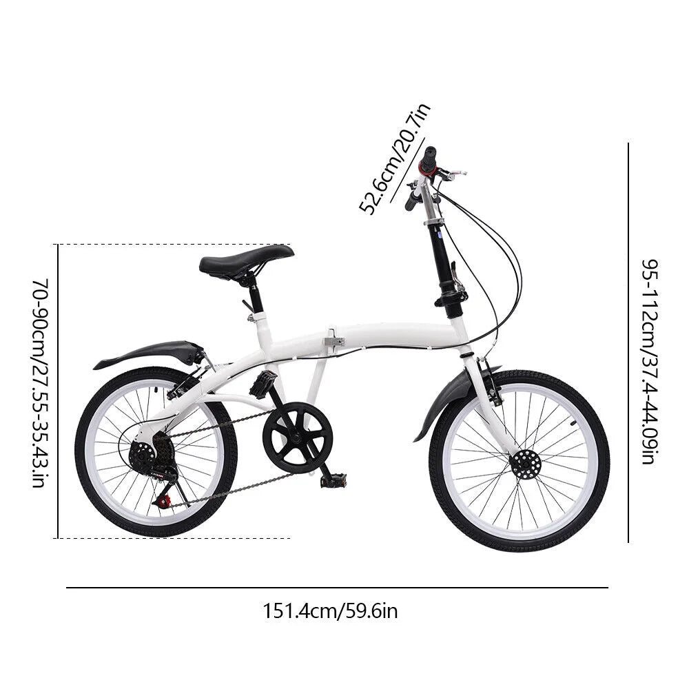 20'' Folding Bicycle 7 Speed Double V Brake L221480