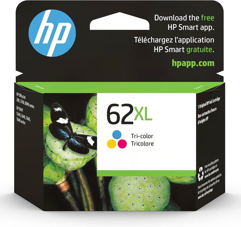 HP 62XL Tri-color High-yield Ink Pack of 2 G377