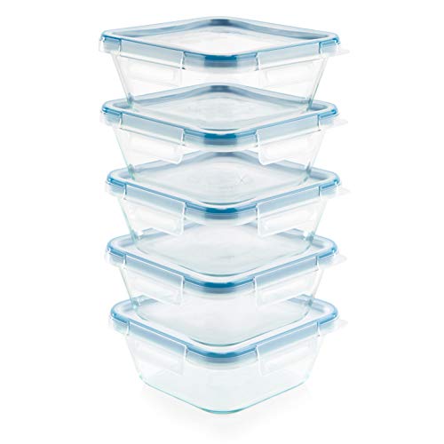 24-Pc Glass Food Storage Container Set with Plastic Lids, BPA-Free J9926