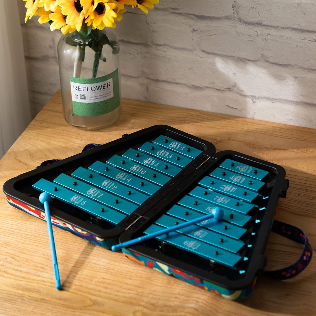16 Note Glockenspiel Xylophone with Case V61712