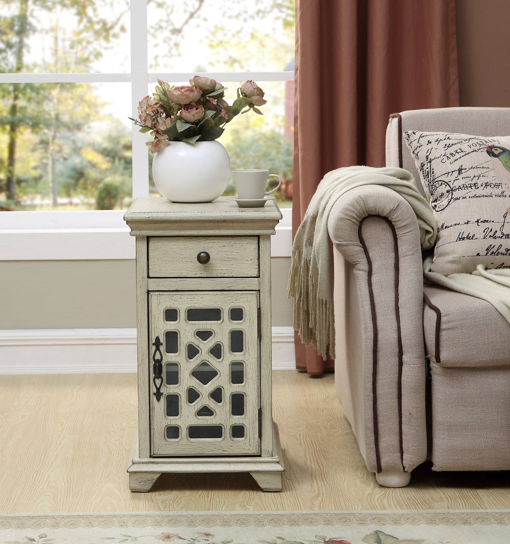 One Drawer One Door Chairside Cabinet Z80010