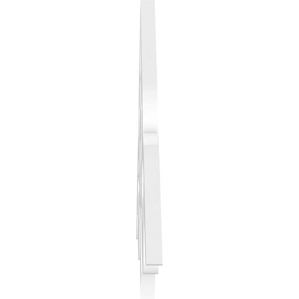 60x22W x 17 1/2x22H x 1x22P PVC Gable Pediment V926937