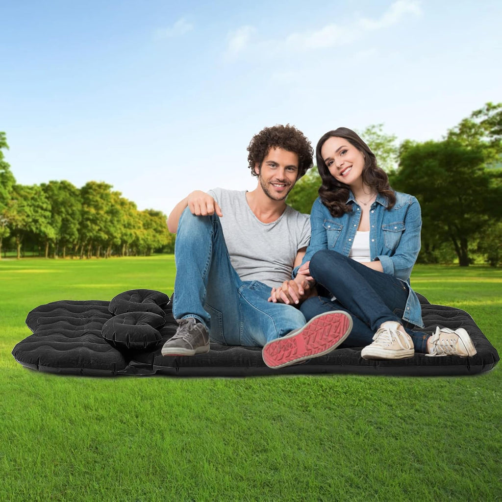 Black Inflatable Car Air Mattress for SUV Truck Camping Travel I144