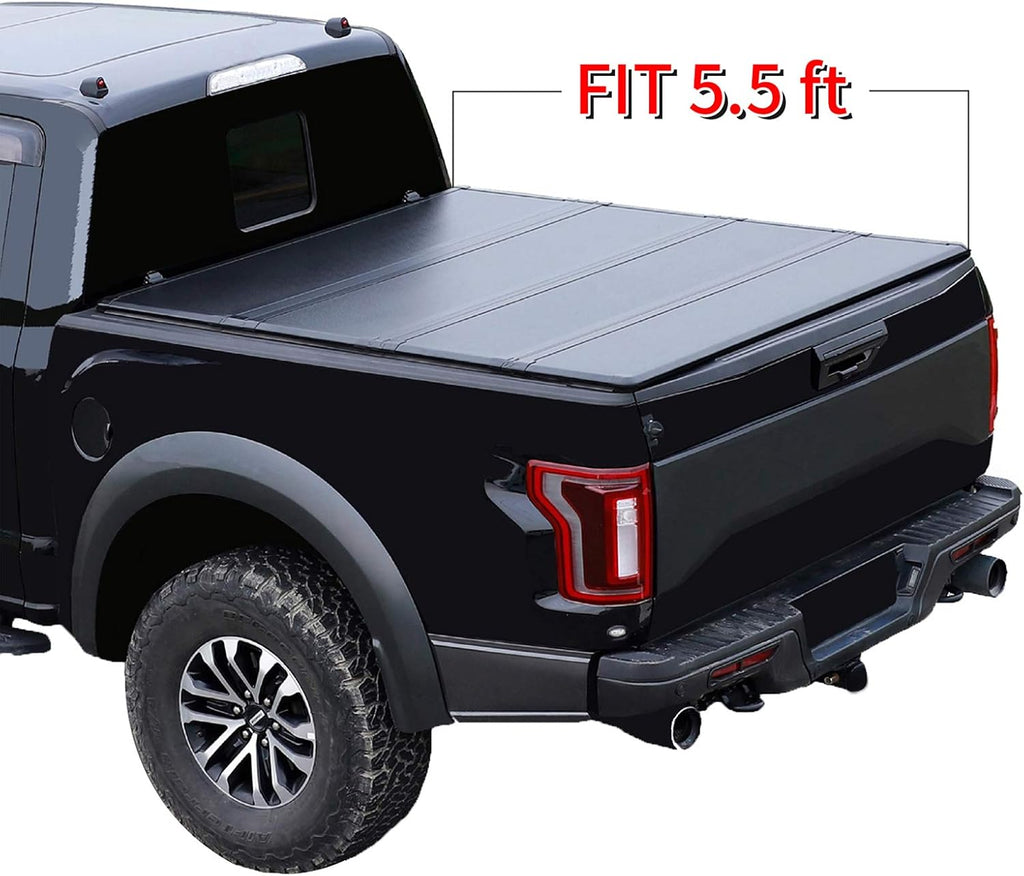 5'5" Hard Fiberglass Quad Fold Truck Bed Tonneau Cover M774