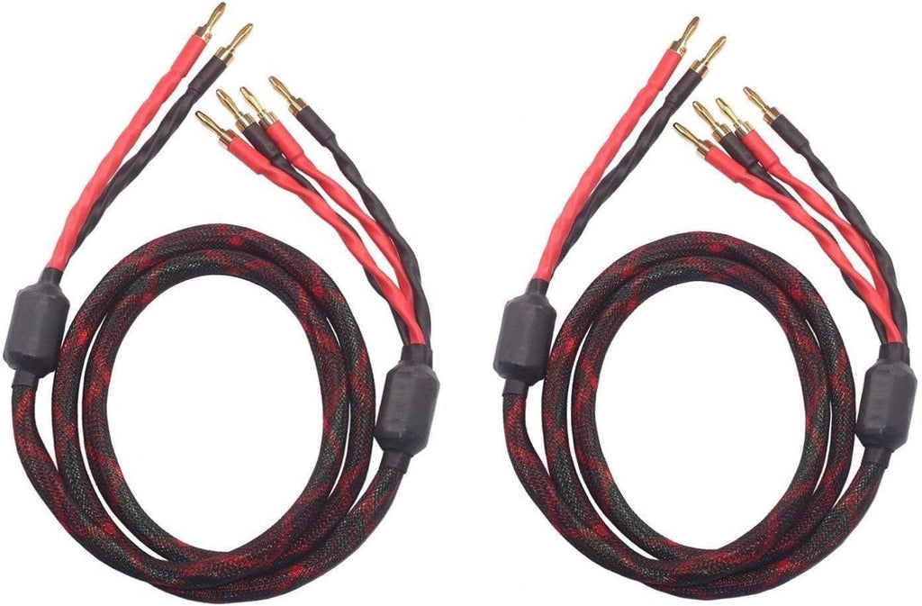 1.5M Bi-Wire Speaker Cable with Banana Plugs, Pack of 2 K560