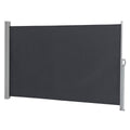 Outdoor Aluminum Handle Shed Partition Windshield Canopy Dark Gray G536401
