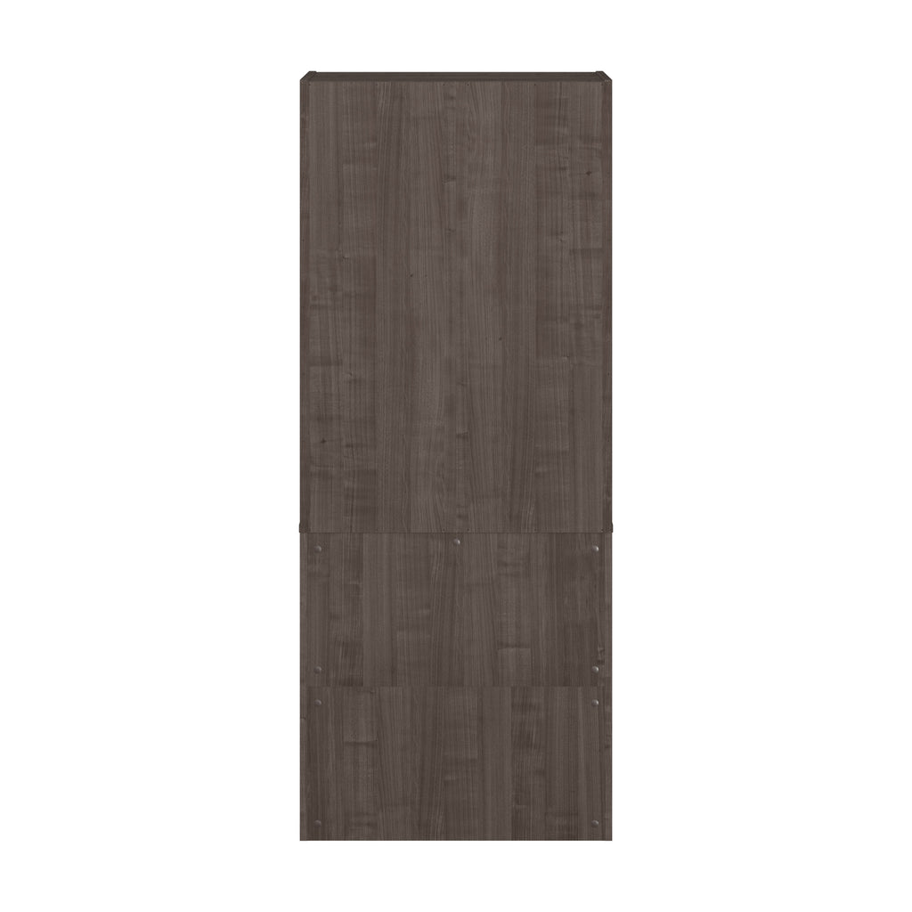 Medium Gray Maple 5-Shelf Engineered Wood Bookcase H89910