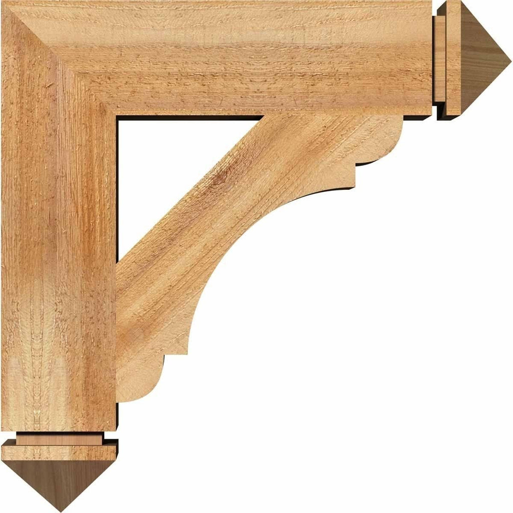 4 inch x 20 inch x 20 inch Western Red Cedar Bracket Z7019