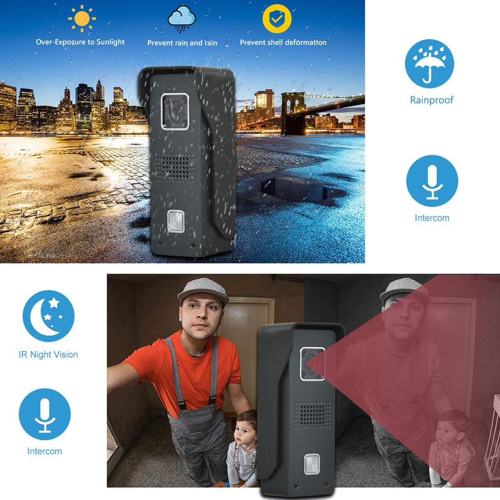 7 Inches Wired Video Door Phone System with IR Night Vision Camera V148761