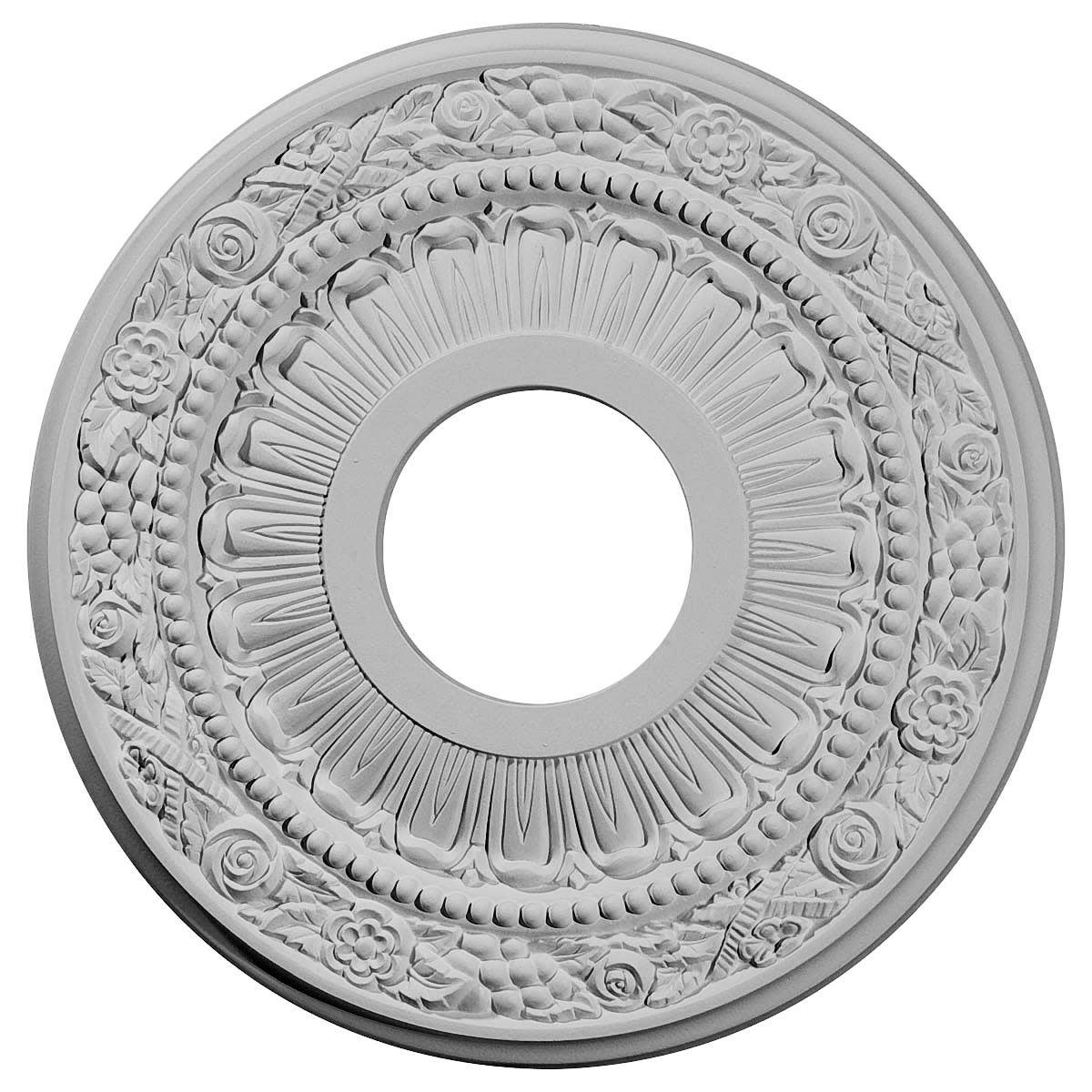 12 1/8x22OD x 3 5/8x22ID x 7/8x22P Ceiling Medallion, Hand-Painted Mississippi Mud N99874