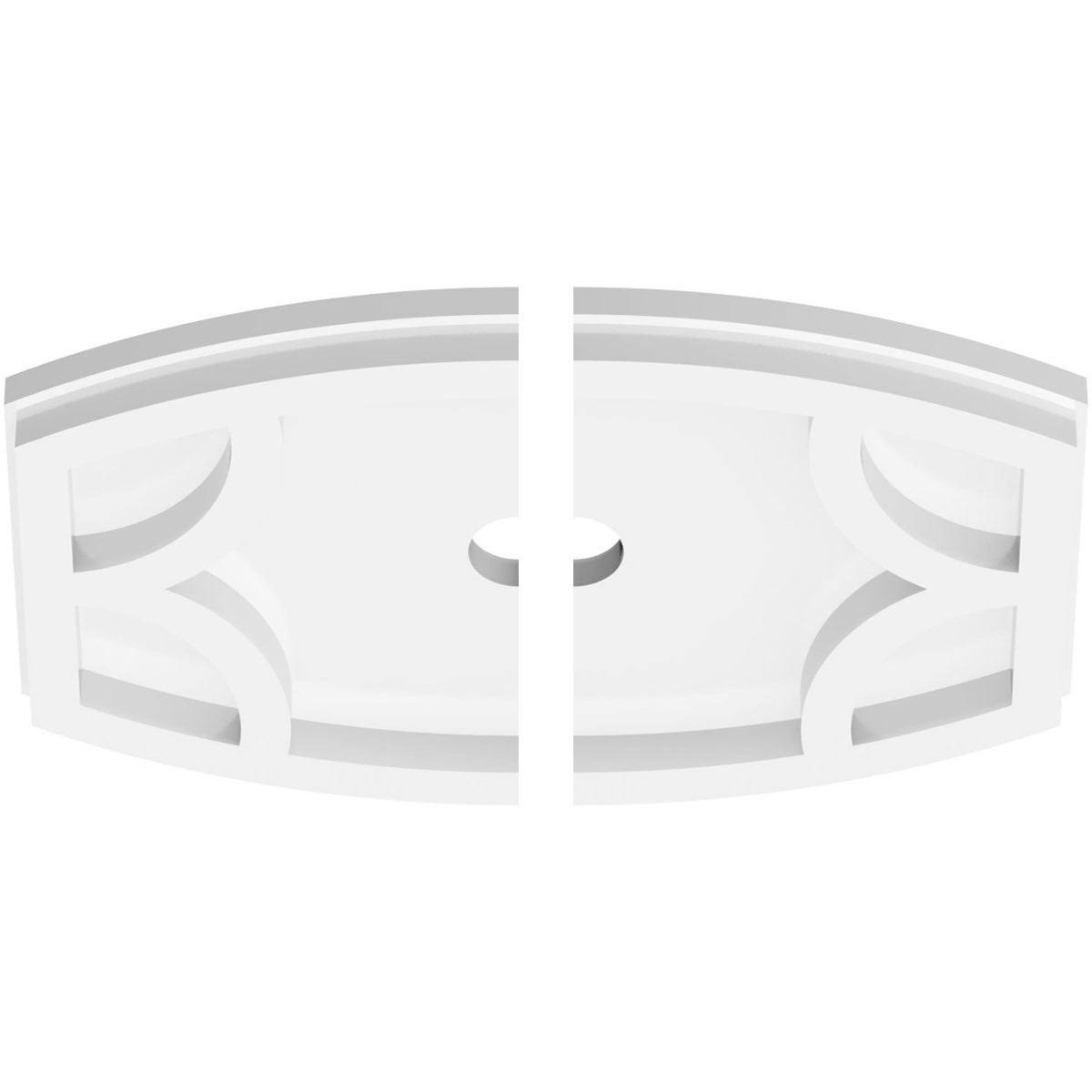 Contemporary PVC Ceiling Medallion Two Piece D444