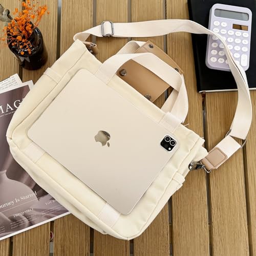 Canvas Tote Bag with Multiple Pockets O309610